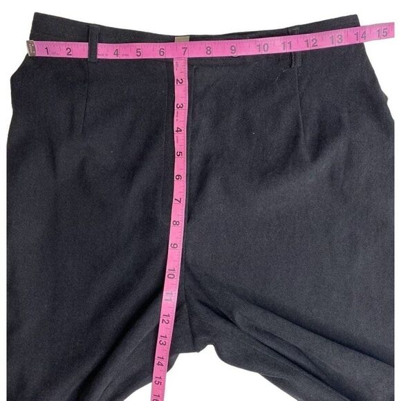 Rafaella Black Sueded Pique Stretch Straight Leg Career Pant Sz 8 NEW - Picture 4 of 8